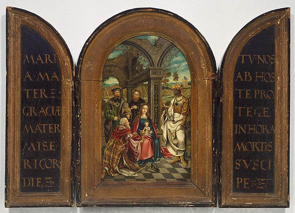 Imitator of Netherlandish Painter:Adoration of the Magi prob-16x12"(A3) Poster