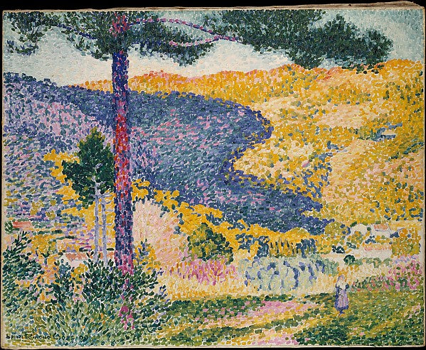 Henri-Edmond Cross:Valley with Fir 1909-16x12"(A3) Poster