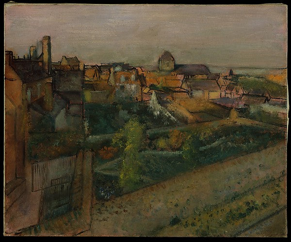 Edgar Degas:View of Saint-Valéry-sur-Somme 1896–98-16x12