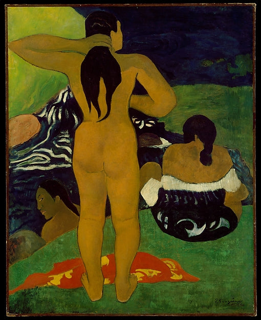 Paul Gauguin:Tahitian Women Bathing 1892-16x12"(A3) Poster