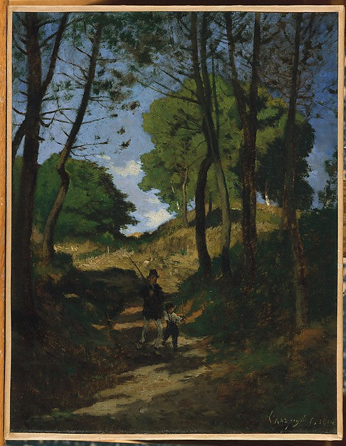 Henri-Joseph Harpignies:Fir Trees in Les Trembleaux near Mar-16x12"(A3) Poster