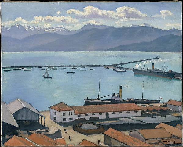 Albert Marquet:The Port de Bougie Algiers in Sunlight 1925-16x12"(A3) Poster