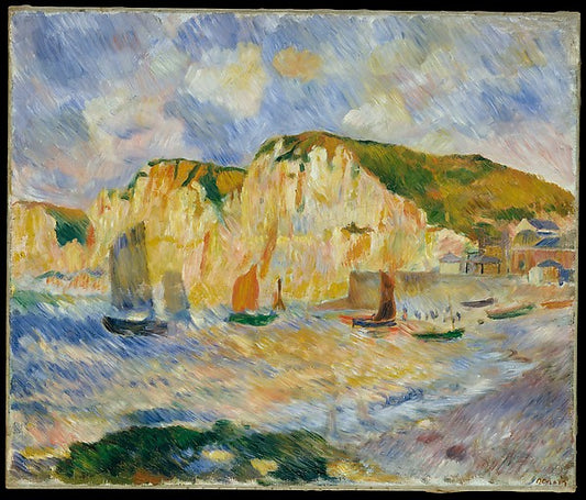 Auguste Renoir:Sea and Cliffs c1885-16x12"(A3) Poster
