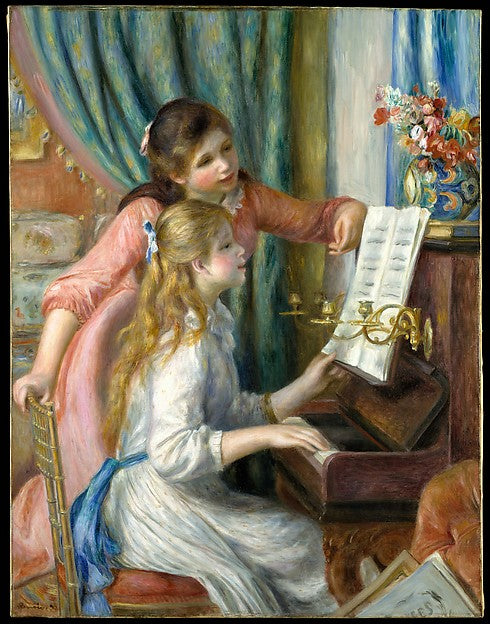 Auguste Renoir:Two Young Girls at the Piano 1892-16x12"(A3) Poster