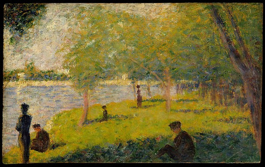 Georges Seurat:Study for "A Sunday on La Grande Jatte" 1884-16x12"(A3) Poster