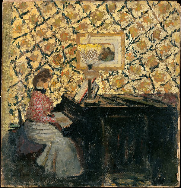 Édouard Vuillard:Misia at the Piano 1895 or early 1896-16x12"(A3) Poster