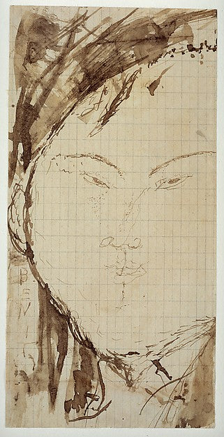 Amedeo Modigliani:Portrait of the Painter Eduardo García Bén-16x12"(A3) Poster