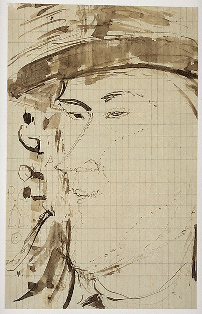 Amedeo Modigliani:Portrait of the Sculptor Pablo Gargallo c1-16x12"(A3) Poster
