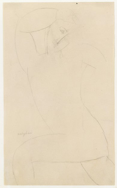 Amedeo Modigliani:Standing Nude c1910-16x12