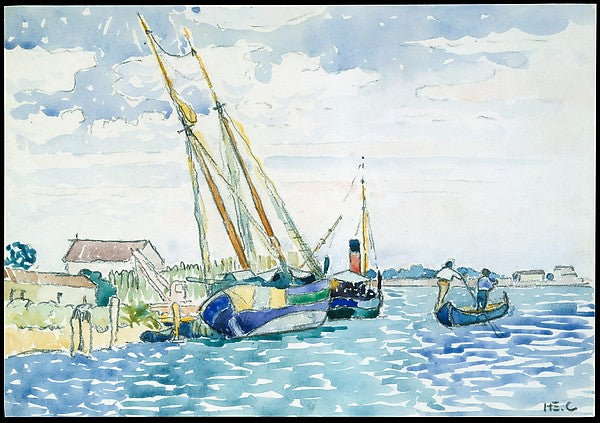 Henri-Edmond Cross:Marine Scene 1903-16x12"(A3) Poster