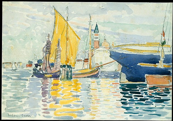 Henri-Edmond Cross:Venice-The Giudecca 1903-16x12"(A3) Poster