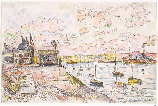 Paul Signac:Quilleboeuf c1928-16x12"(A3) Poster