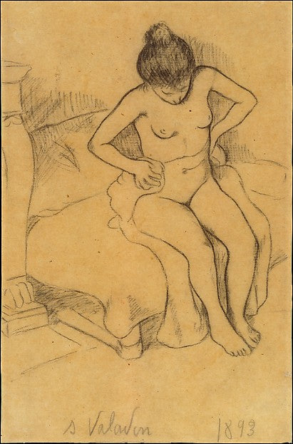 Suzanne Valadon:After the Bath 1893-16x12