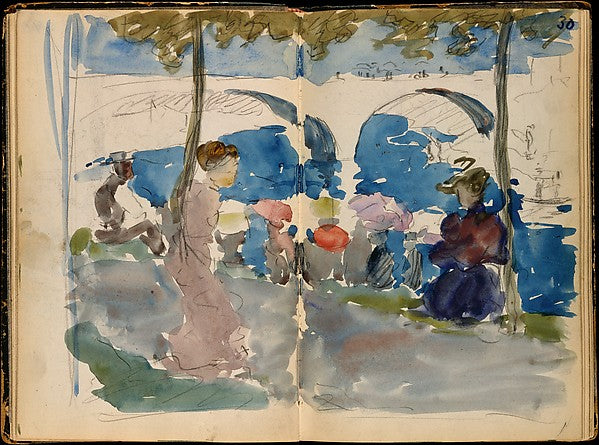 Maurice Brazil Prendergast:Paris Sketchbook 1891–94-16x12"(A3) Poster