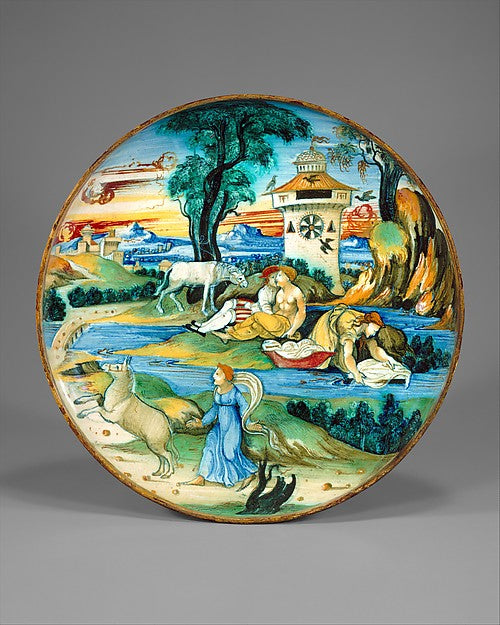 probably workshop of Guido Durantino:Dish c1525-16x12"(A3) Poster