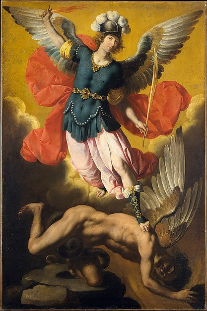 Ignacio de Ries:Saint Michael the Archangel 1640s-16x12"(A3) Poster