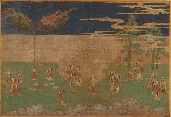 Life of the Buddha -  The Birth of the Buddha early 15th cent,Classic Ming China Image,  Poster Print Wall Art
