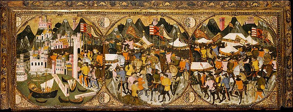 Master of Charles of Durazzo:The Conquest of Naples by Charl-16x12"(A3) Poster