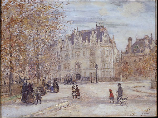Jean-François Raffaëlli:The Fletcher Mansion New York City 1-16x12"(A3) Poster
