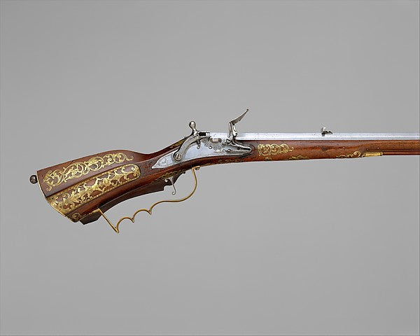 Snaphaunce Hunting Rifle dated 1722,  Poster Print Wall Art