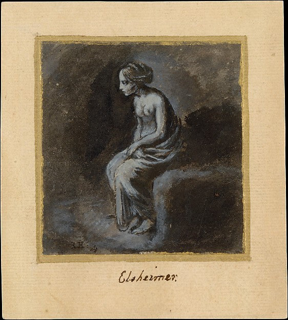Seated Young Woman late 16th–early 17th cent-Adam Elsheimer,16x12"(A3) Poster