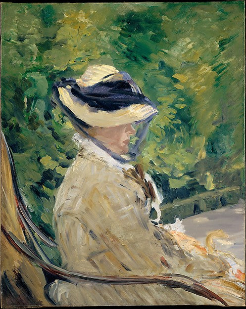 Édouard Manet:Madame Manet at Bellevue 1880-16x12"(A3) Poster