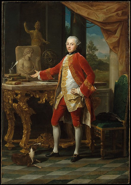 Pompeo Batoni:Portrait of a Young Man c1760–65-16x12"(A3) Poster