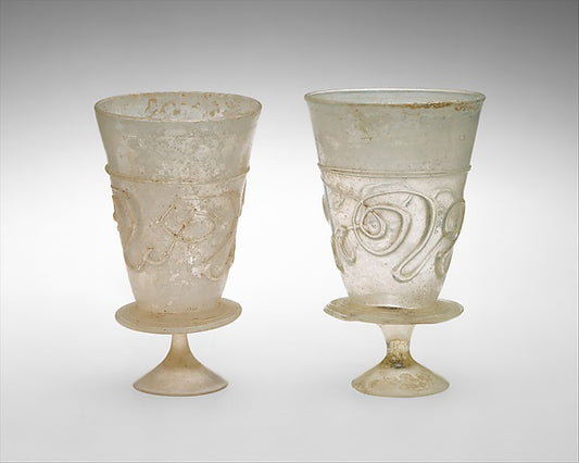 :Goblet with Applied Decoration 11th–early 12th century-16x12"(A3) Poster