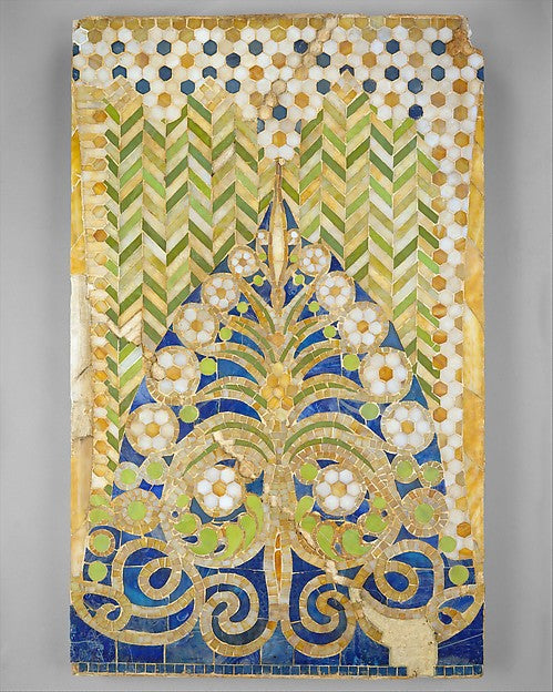 Mosaic Panel c1890–91 Tiffany Glass Company,  Poster Print Wall Art