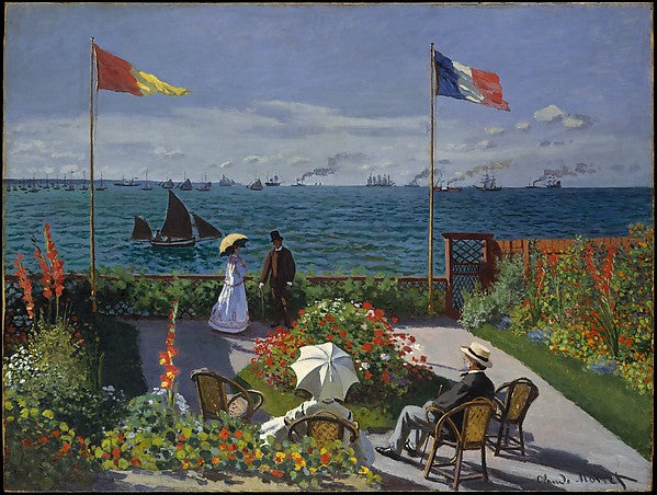 Claude Monet:Garden at Sainte-Adresse 1867-16x12"(A3) Poster