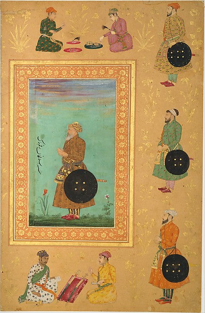 Payag:Portrait of Islam Khan Mashhadi 17th century-16x12"(A3) Poster