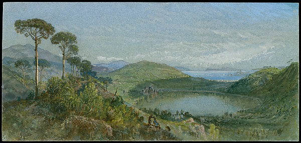 Lago Avernus c1867–70-William Trost Richards,  Poster Print