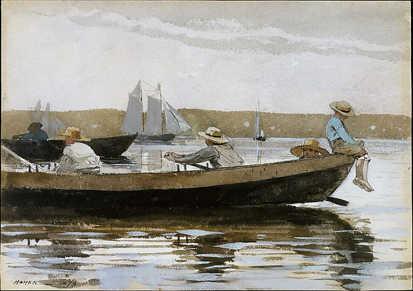 Boys in a Dory 1873-Winslow Homer,  Poster Print