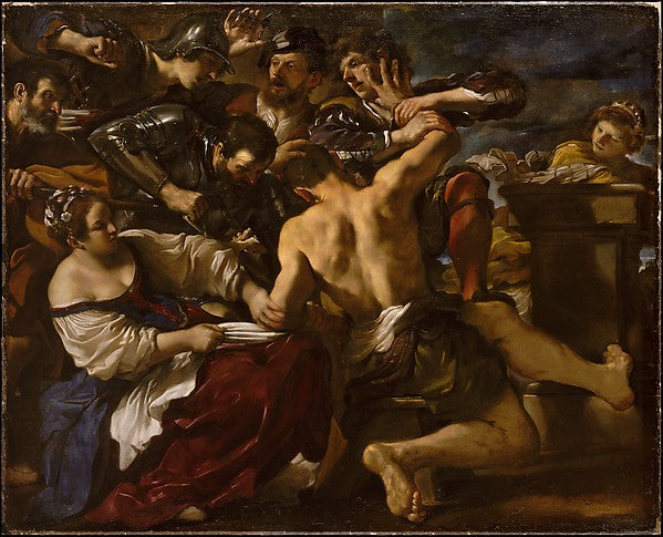 Guercino:Samson Captured by the Philistines 1619-16x12"(A3) Poster