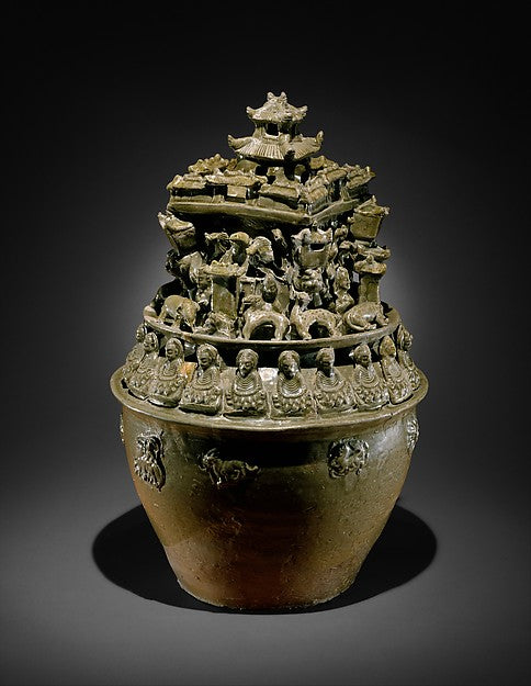 ,Funerary Urn,Classic Ming China Image,16x12