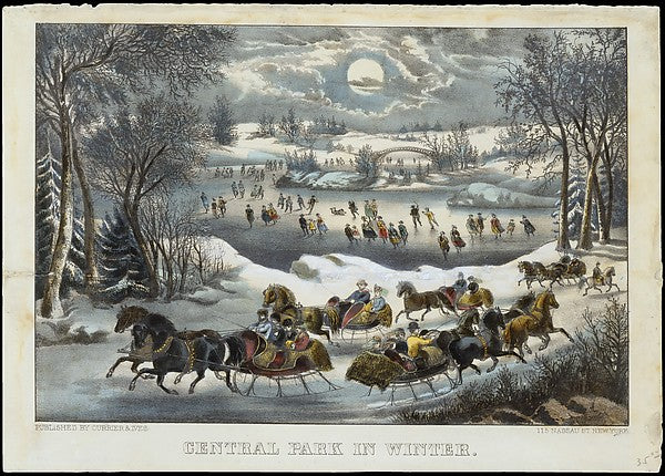 Central Park in Winter 1877–94-,  Poster Print Wall Art