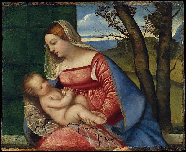 Titian:Madonna and Child c1508-16x12"(A3) Poster