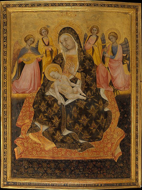 Pietro di Domenico da Montepulciano:Madonna and Child with A-16x12"(A3) Poster