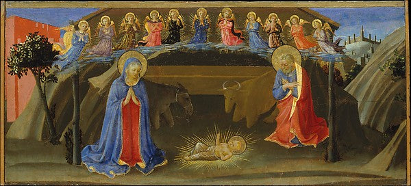 Attributed to Zanobi Strozzi:The Nativity c1433–34-16x12"(A3) Poster