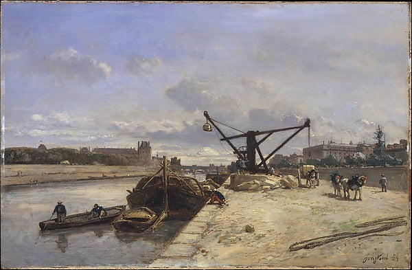 Johan Barthold Jongkind:View from the Quai d'Orsay 1854-16x12"(A3) Poster