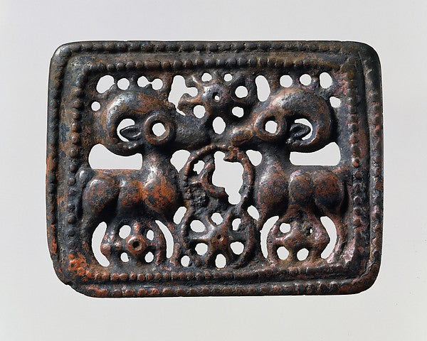 Belt Plaque with Confronted Rams 1st–2nd cent,  Poster Print