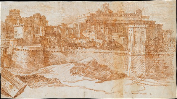 View of Jerusalem with the Temple of Solomon 17th cent-Philipp,  Poster Print Wall Art