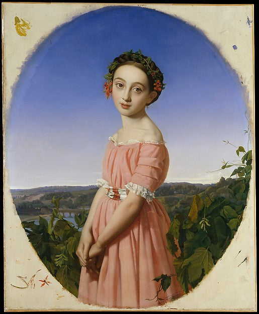 Henri Lehmann:Faustine Léo 1842-16x12