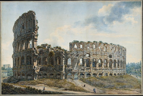 The Colosseum  Rome n.d.-Abraham Louis Rodolphe Ducros,16x12"(A3) Poster