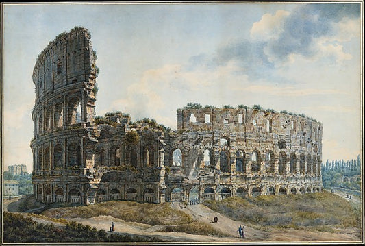 The Colosseum  Rome n.d.-Abraham Louis Rodolphe Ducros,16x12"(A3) Poster