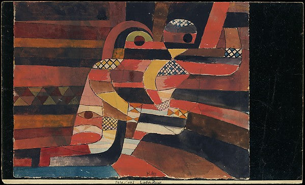 Paul Klee , Münchenbuchsee 1879–1940 Muralto-Locarno):Lovers-16x12