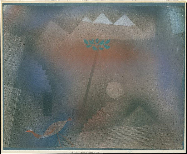 Paul Klee , Münchenbuchsee 1879–1940 Muralto-Locarno):Bird W-16x12