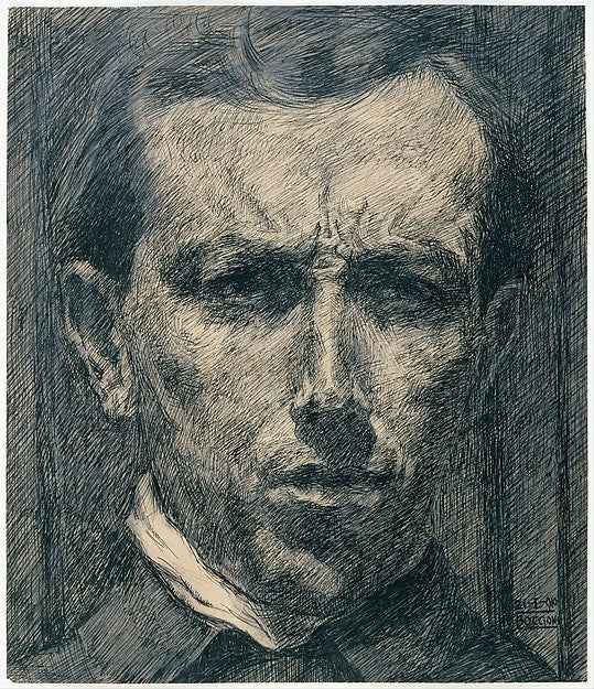 Umberto Boccioni:Self-Portrait 1910-16x12