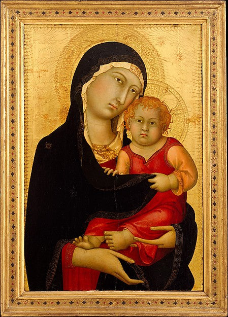 Simone Martini:Madonna and Child c1326-16x12"(A3) Poster