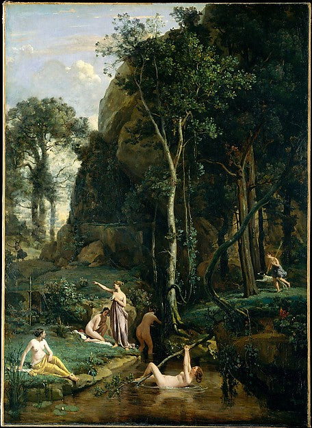Camille Corot:Diana and Actaeon 1836-16x12"(A3) Poster